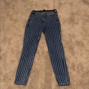 American Eagle 00 Striped Jeans